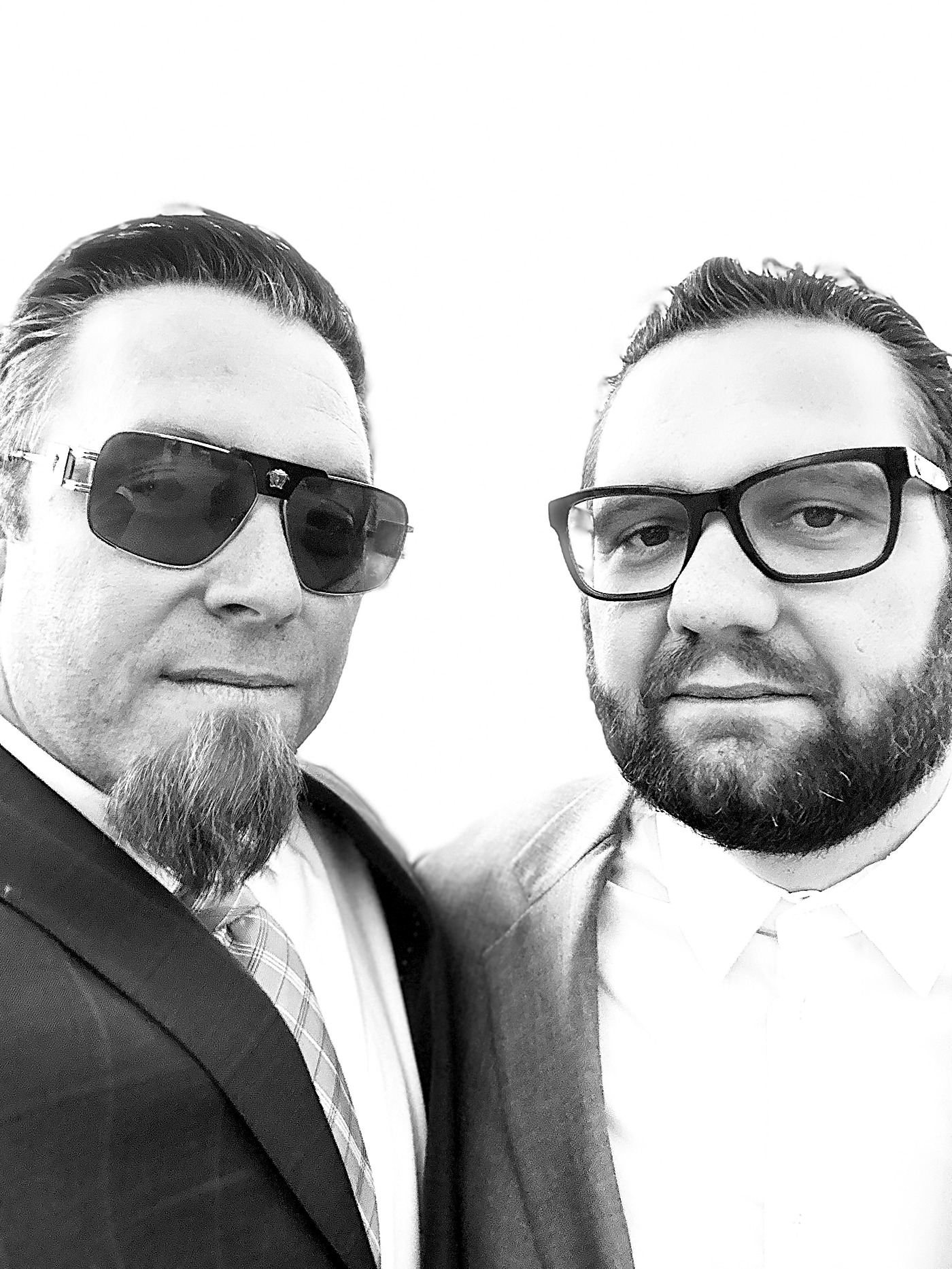 Brothers visiting the shop