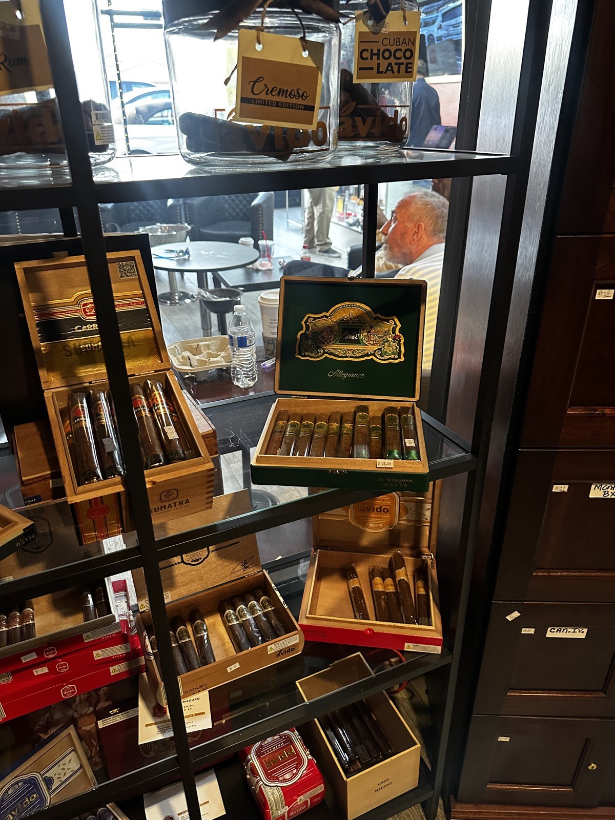 Diplomatico and Cuban Chocolate display